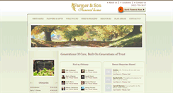 Desktop Screenshot of farmerandsonfuneralhome.com