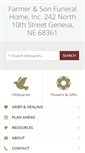 Mobile Screenshot of farmerandsonfuneralhome.com